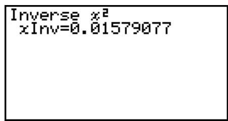 CASIO FX-9860GII - - Inverse ^2 Cumulative Distribution - 3