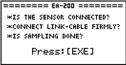 CASIO FX-9860GII - - To start sampling - 1
