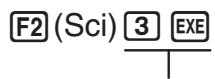 CASIO FX-9860GII - Example To specify three significant digits - 1
