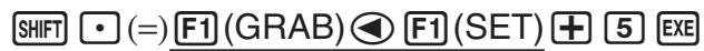 CASIO FX-9860GII - - To input a cell reference name using the GRAB command - 1