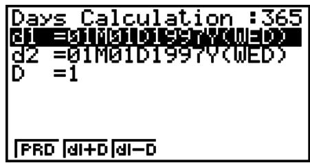 CASIO FX-9860GII - Day/Date Calculations - 1