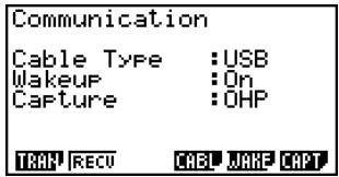 CASIO FX-9860G SLIM MANAGER PLUS - To configure the fx-9860G Slim calculator communication settings - 1