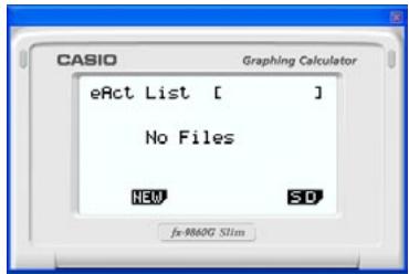 CASIO FX-9860G SLIM MANAGER PLUS - ■ eActivity Applications (SD Card Access) - 5