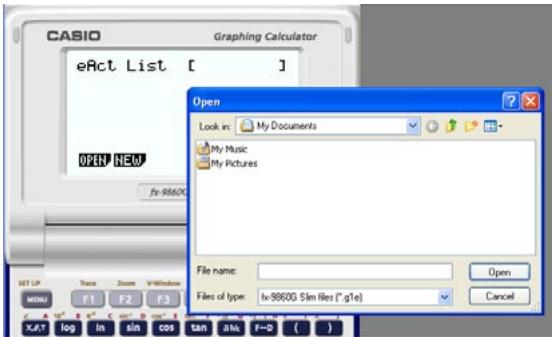 CASIO FX-9860G SLIM MANAGER PLUS - ■ eActivity Applications (SD Card Access) - 7