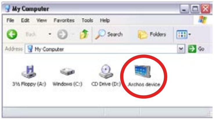 ARCHOS 405 - ÉTAPES DE CONNEXION - 1