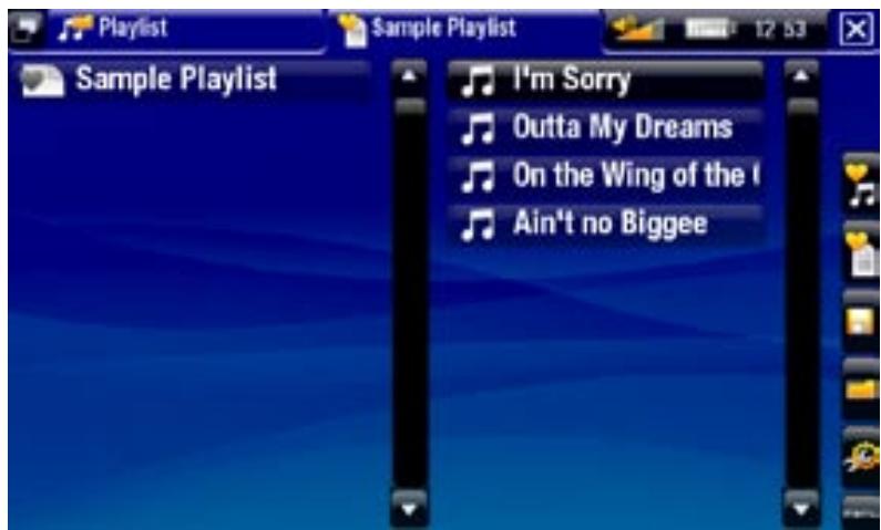 ARCHOS 405 - ÉCOUTER UNE LISTE MUSICALE - 1