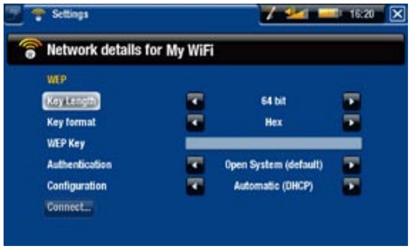 ARCHOS 405 - RÉSEAUX PROTÉGÉS (WEP, WPA OU CLÉ WPA2) - 1