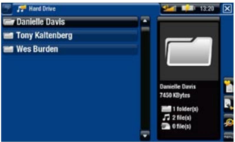 Hard Drive Danielle Davis Tony Kaltenberg Wes Burden 13:20 Danielle Davis 7450 KBytes 1 folder(s) 2 file(s) 0 file(s)