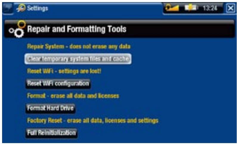 ARCHOS 405 - "REPAIR AND FORMATTING TOOLS" [OUTILS DE RÉPARATION ET FORMATAGE] - 1