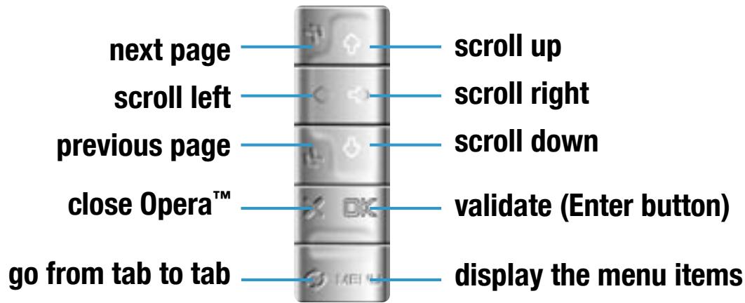 ARCHOS 604 WIFI - OPERA™ BROWSER BUTTON CONTROLS - 1