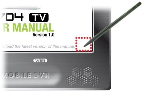 ARCHOS 704 TV - PDF READER MENU ITEMS - 1