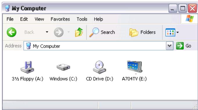 ARCHOS 704 TV - Windows® Me, 2000 and XP (PC Hard Drive Mode Only) - 1