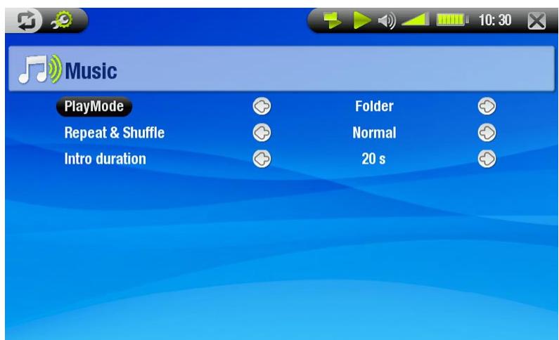 ARCHOS 704 TV - MUSIC SETTINGS - 1