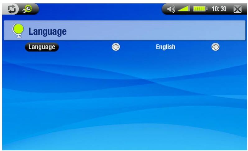 ARCHOS 704 TV - CHANGING THE LANGUAGE - 2