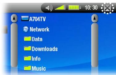 ARCHOS 704 TV - Status Bar - 1