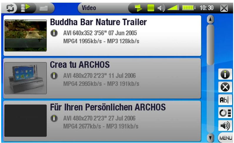 ARCHOS 704 TV - THEVIDEOLIST - 1