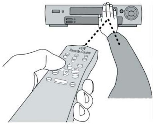 ARCHOS AV400/PMA400 TV CRADLE - Locating the Infrared Receptor on your VCR or Cable box - 1