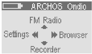 ARCHOS ONDIO - How to Adjust the Settings - 1