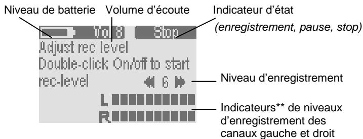 ARCHOS ONDIO 128 - Écran type d'enregistrement - 1