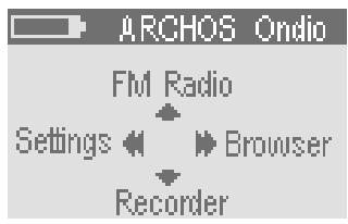 ARCHOS ONDIO 128 - Boutons et commandes - 3