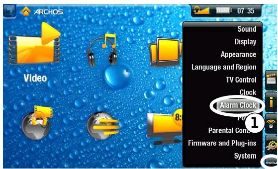 ARCHOS TV+ - RÉGLER LE RÉVEIL - 1