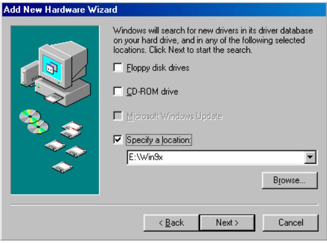 ARCHOS ARCFLASH - Driver installation under Windows 98/SE - 3