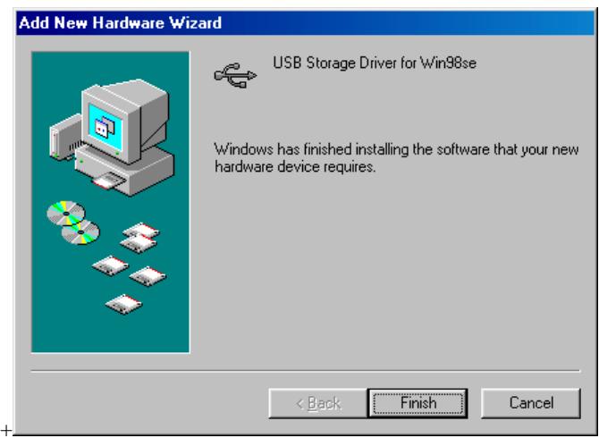 ARCHOS ARCFLASH - Driver installation under Windows 98/SE - 6