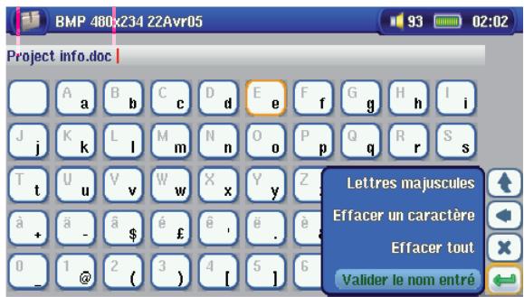 ARCHOS AV 700 - Utiliser le clavier virtuel - 1
