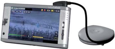 ARCHOS AV 700 - Connexion (4): connecter l'AV 700 au pod de connexion TV - 1