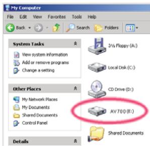 ARCHOS AV 700 TV - Windows® ME and 2000 - 1