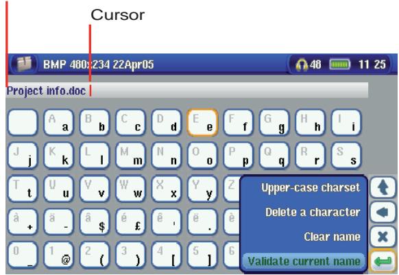 ARCHOS AV 700 TV - Using the Virtual Keyboard - 1