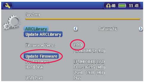 ARCHOS AV 700 TV - Update Firmware - 1
