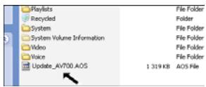 ARCHOS AV 700 TV - Copy to the AV 700 TV - 1