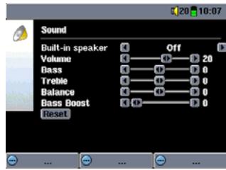 ARCHOS AV420 - Sound Settings - 2