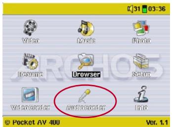 ARCHOS AV420 - Recording Procedure - 1