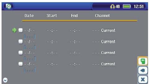 ARCHOS AV700 - Manually Setting the Scheduler - 2