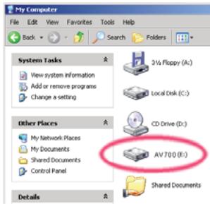 ARCHOS AV700 - Windows® ME and 2000 - 1