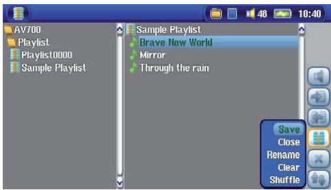 ARCHOS AV700 - Saving a Playlist - 1