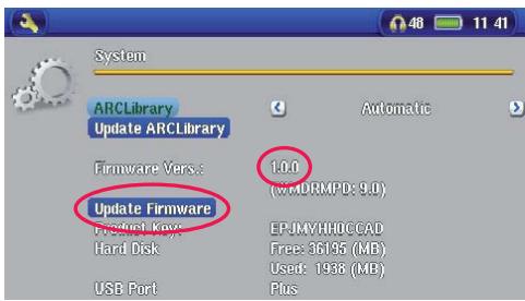 ARCHOS AV700 - Update Firmware - 1