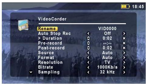 ARCHOS AV700 - VIDEO - Recording Video Files - 3