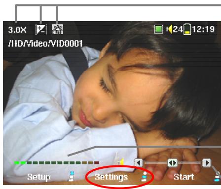 ARCHOS AVCAM 300 - Understanding and setting the Camcorder parameters - 1