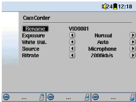 ARCHOS AVCAM 300 - Understanding and setting the Camcorder parameters - 2