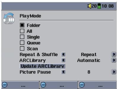 ARCHOS GMINI 402 - The ARCLibrary (Browsing by Album, Artist, or Song name) - 2