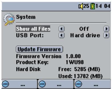 ARCHOS GMINI 402 - System Settings - 2
