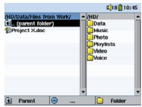 ARCHOS GMINI 402 - Copying and Moving Files and Folders - 2