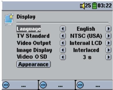 ARCHOS GMINI 402 - Display Settings - 2