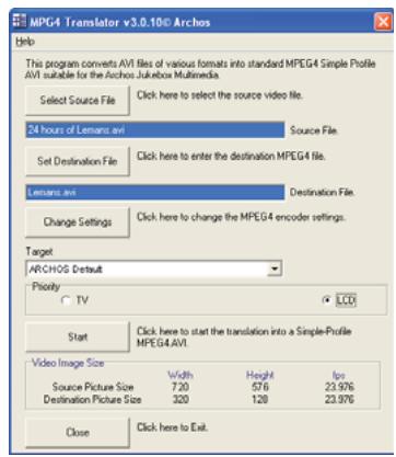 ARCHOS GMINI 402 - Using MPG4 Translator - 1