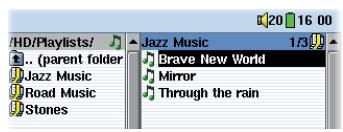 ARCHOS GMINI 402 - Playing a Playlist - 1