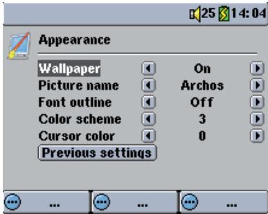 ARCHOS GMINI 402 - Display Settings - 3