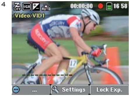 ARCHOS GMINI 402 CAMCORDER - Video Recording procedure - 3